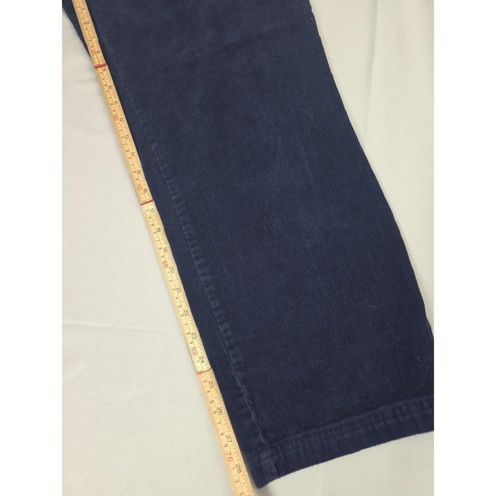 Vintage Y2K Corduroy Pants By Northern Reflections Womens 12 Blue Cotton Stretch